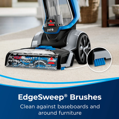 Cleaning in action with BISSELL ProHeat 2X Revolution Pet delivers results.