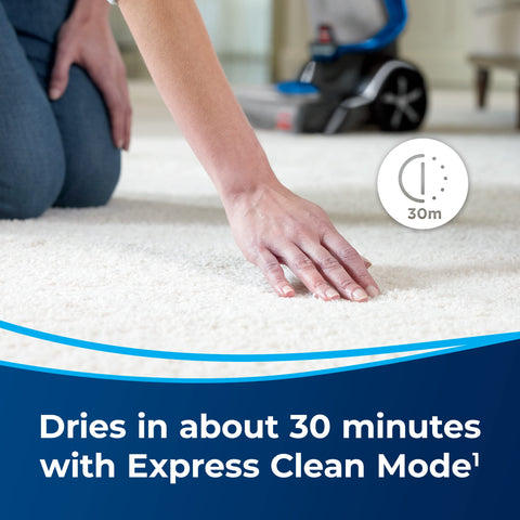 HeatWave Technology maintains consistent water temperature during cleaning.