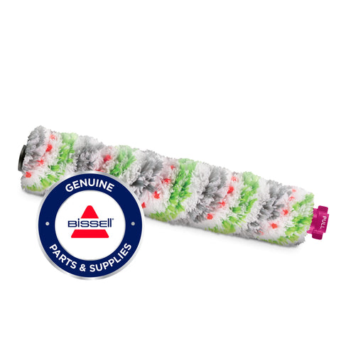 Bissell CrossWave tangle-free pet brush roll close-up showing hair wrap reduction