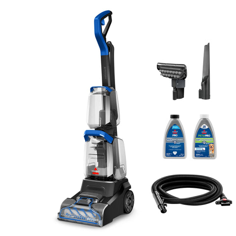 Bissell TurboClean PET with 7ft hose enabling flexible cleaning on stairs and upholstery.