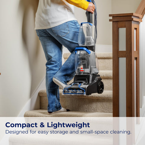 Bissell TurboClean PET Pro Max Clean + Protect formula for powerful stain protection.