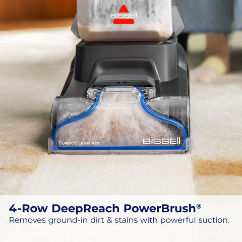 Bissell TurboClean PET Removable Nozzle allows easy rinse and cleaning.