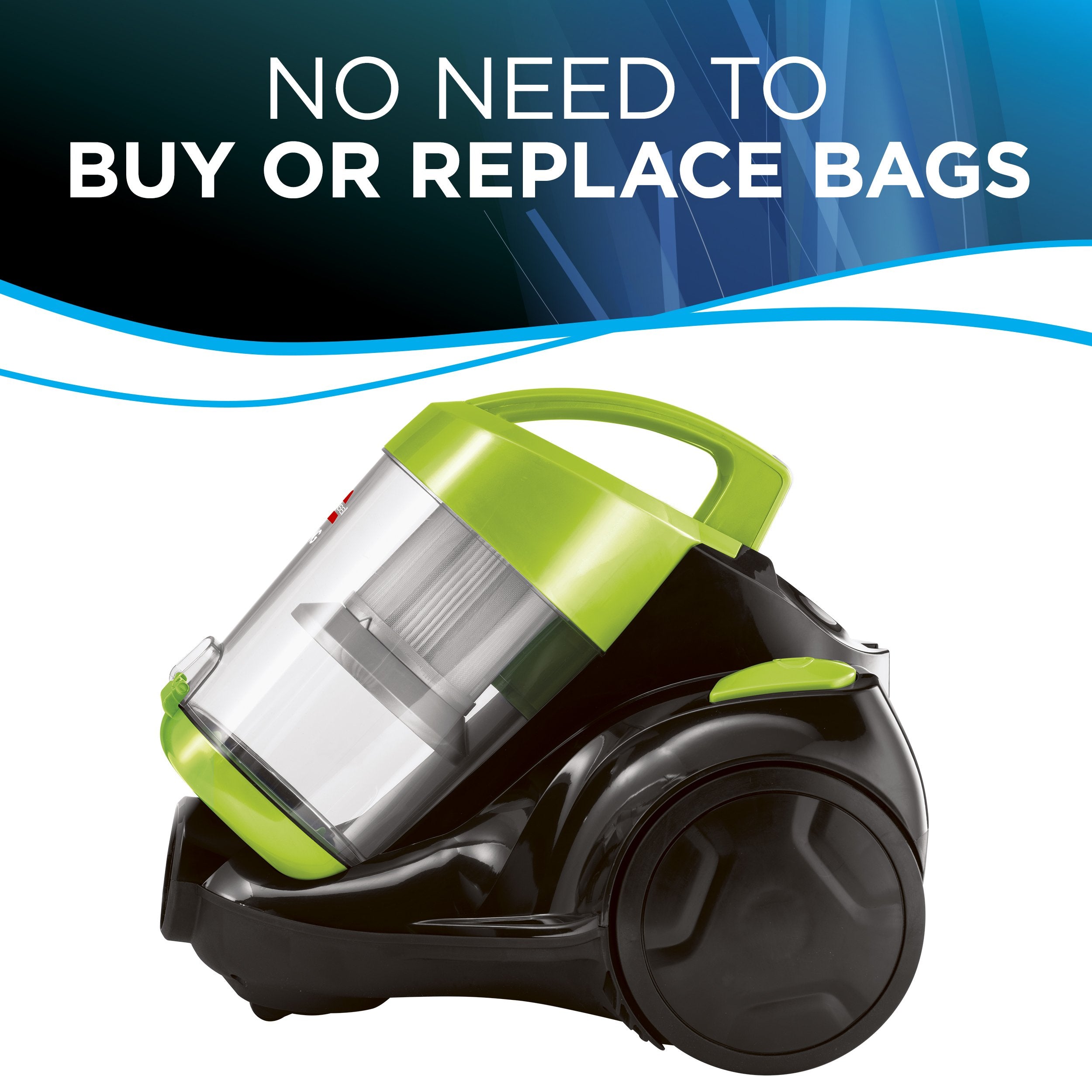 Bissell Zing canister cyclonic suction on carpet and hard floor