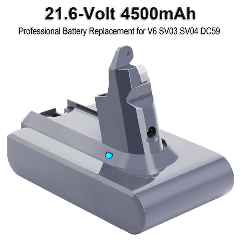 Biswaye battery pack with two filters for Dyson V6 replacement kit