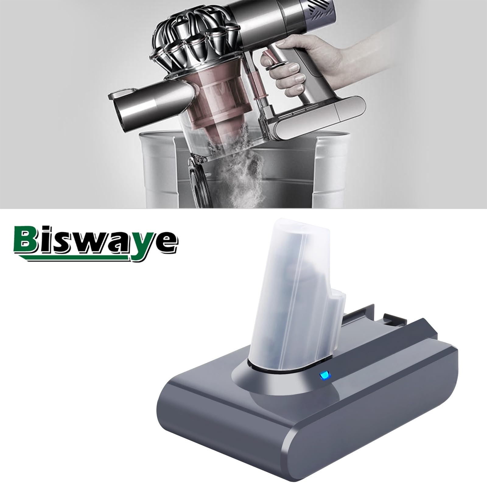 Biswaye high capacity battery extends run time on high mode