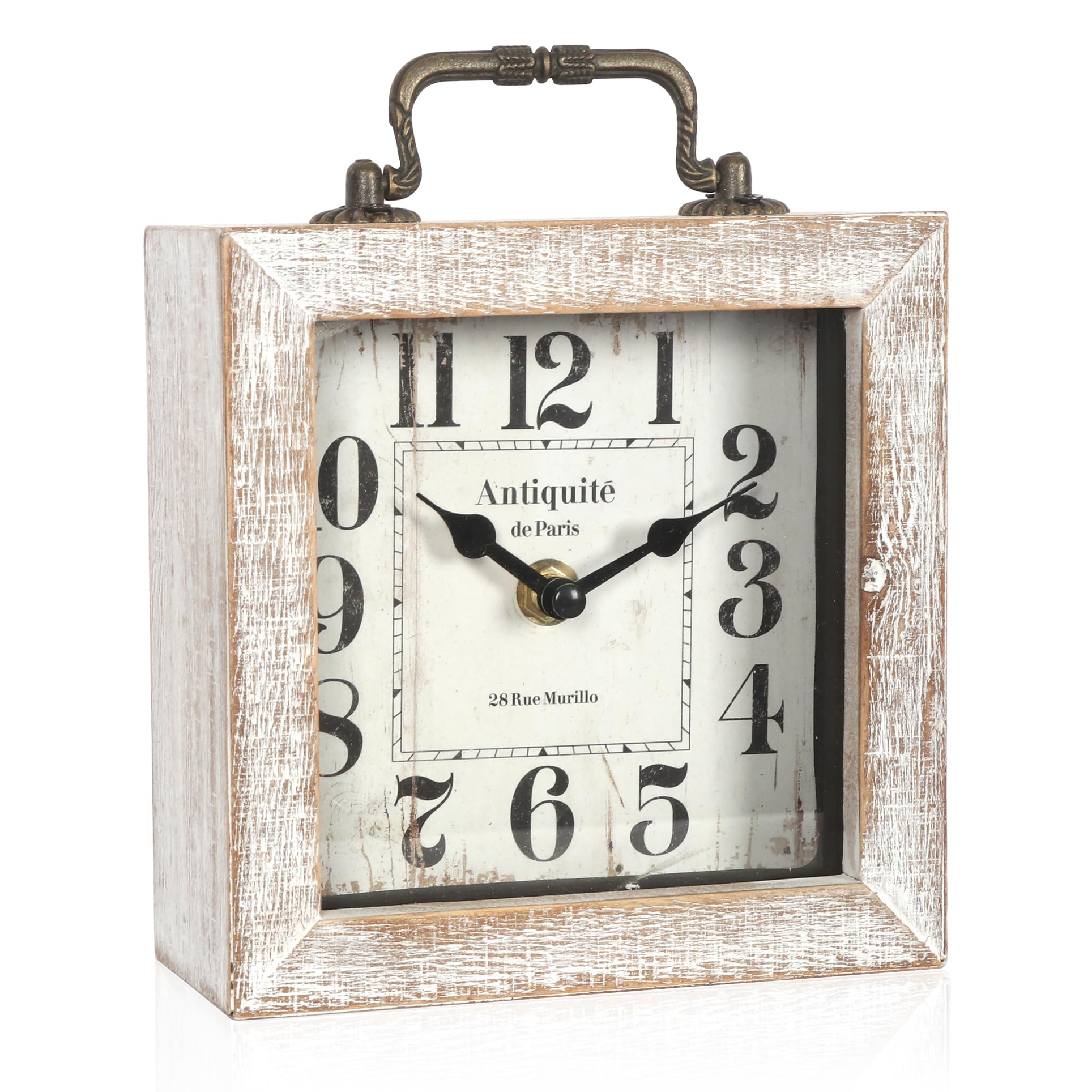 BITALYE bedroom living room clock in wooden finish