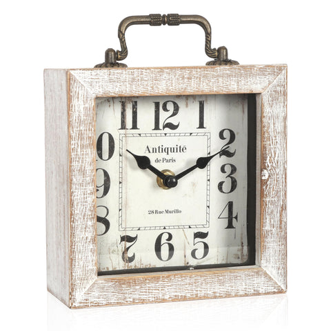 BITALYE bedroom living room clock in wooden finish