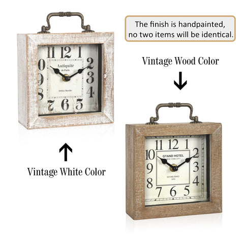 BITALYE hand-painted finish clock with unique vintage look