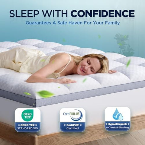 Biteany topper is machine-washable for easy care and maintenance.
