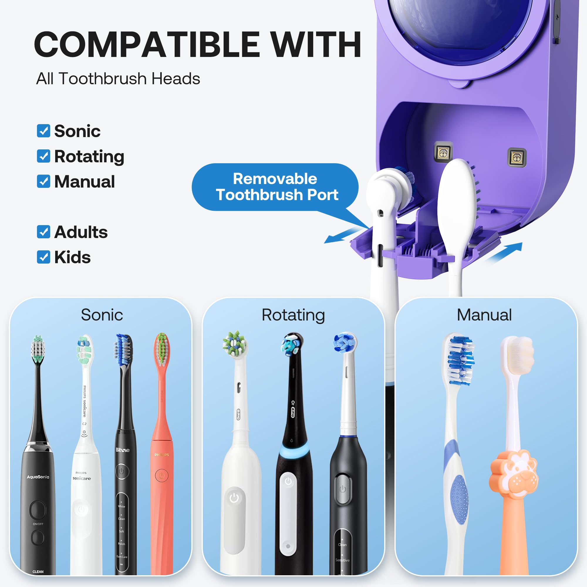Bitvae removable inner tray for easy cleaning and reduced residue.