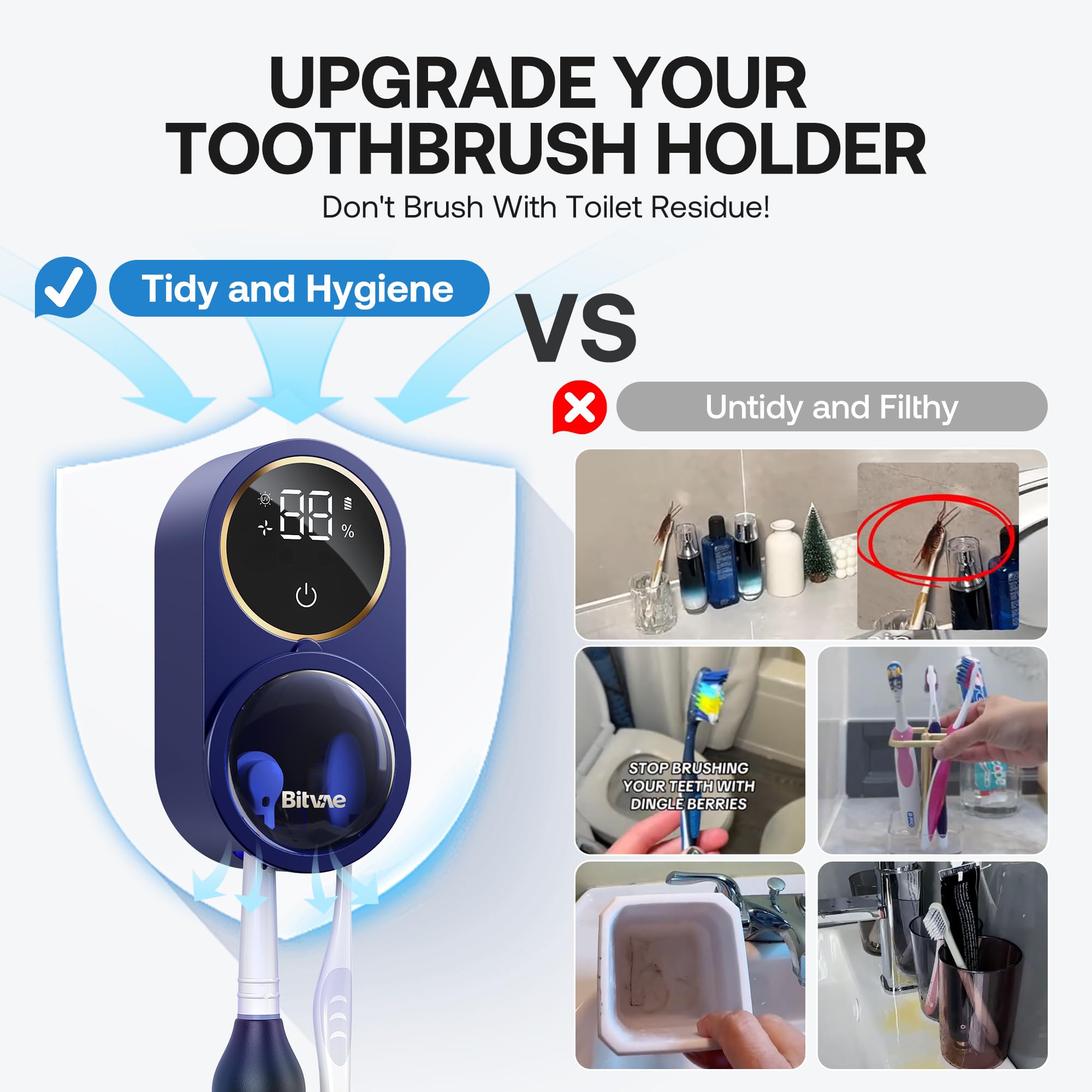 Bitvae removable tray allows easy cleaning.