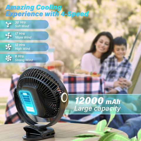 BIVBTP 8-inch tabletop fan provides gentle breeze at desk.