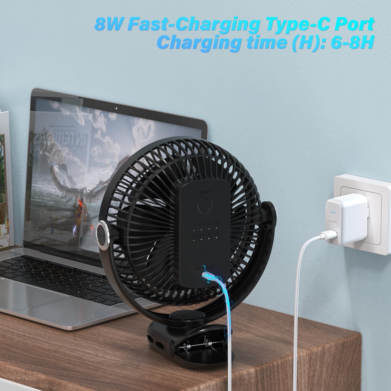 BIVBTP wall-mount design saves desk space and cools.