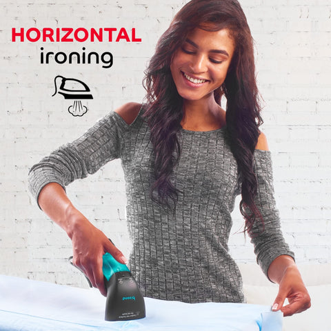 BIZOND Travel Steamer heats up in seconds for fast garment refreshing.