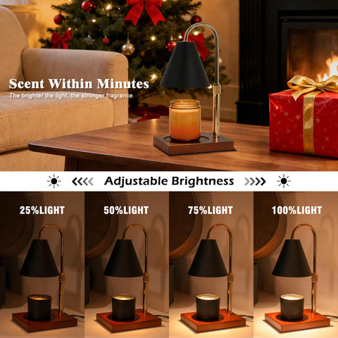 BJFFN Candle Warmer Lamp emits warm light for calming spaces
