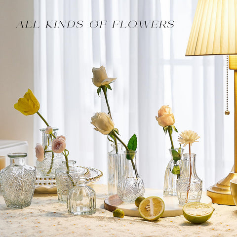 BJONKZ Dining table centerpiece vases ready for creative floral layouts