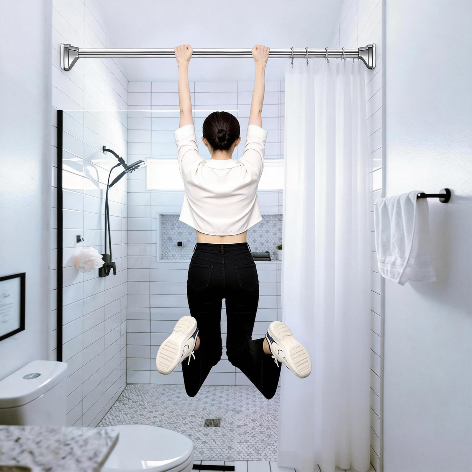 BKMAMLAb telescoping extension enables quick length adjustments to suit your space.
