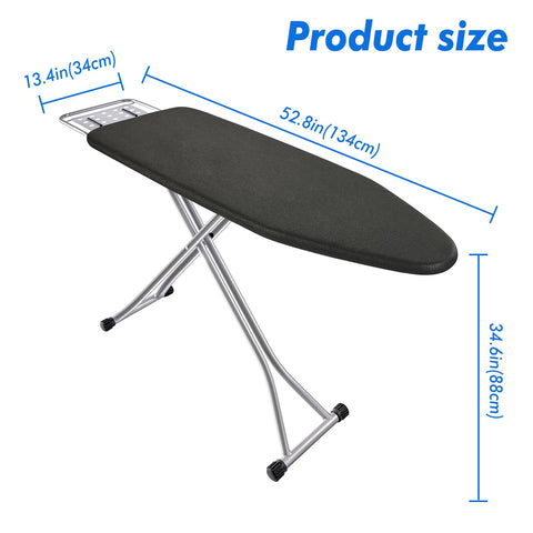 BKTD iron-rest-area keeps hot iron safely off the work surface during breaks.