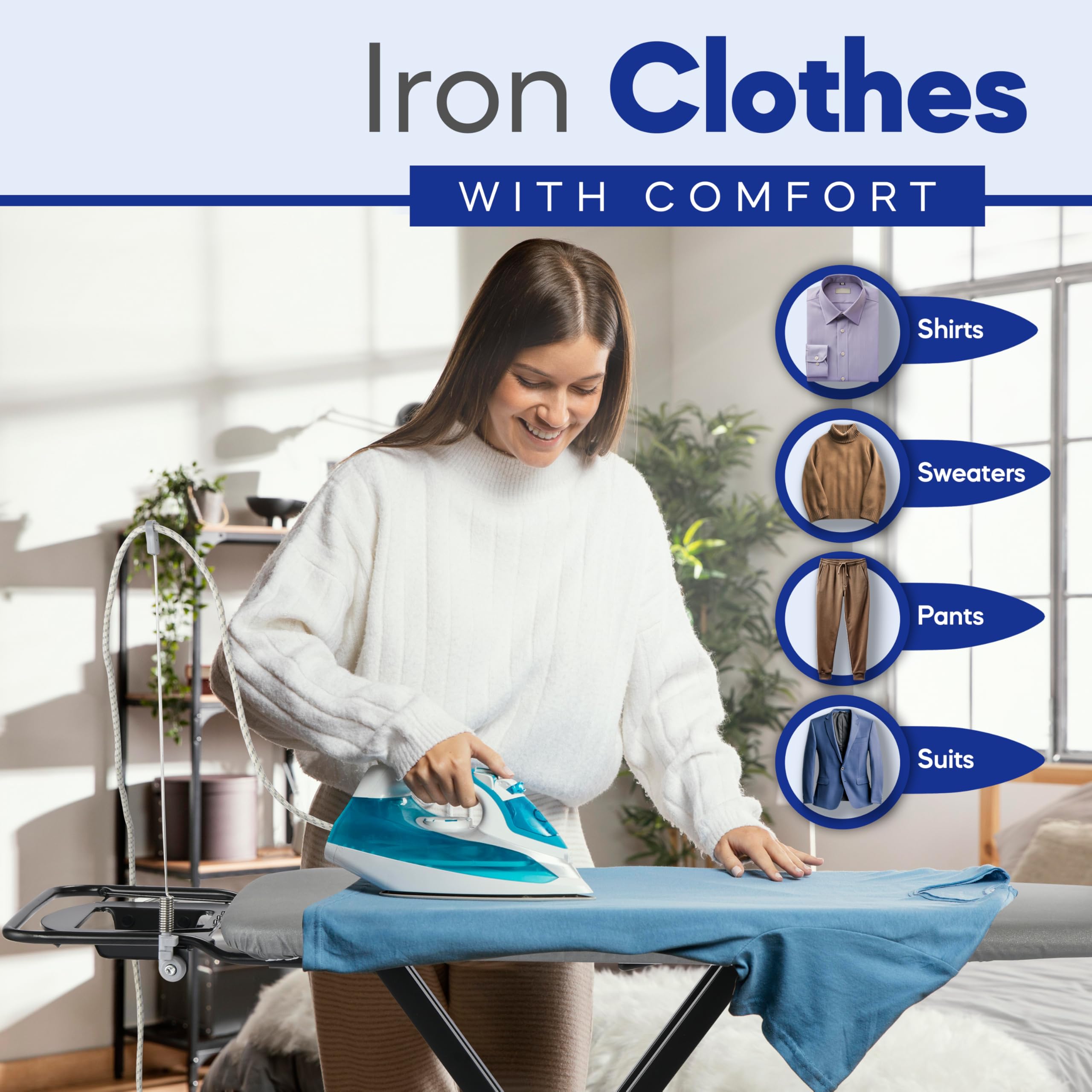 BKTD iron rest and cord holder keep cords tidy during use
