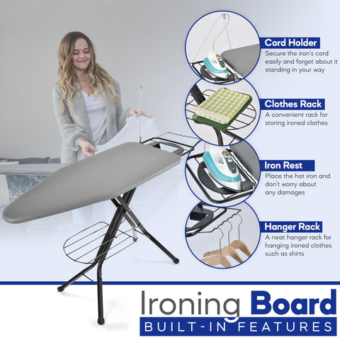 BKTD sturdy construction minimizes wobble for steady fabric care sessions
