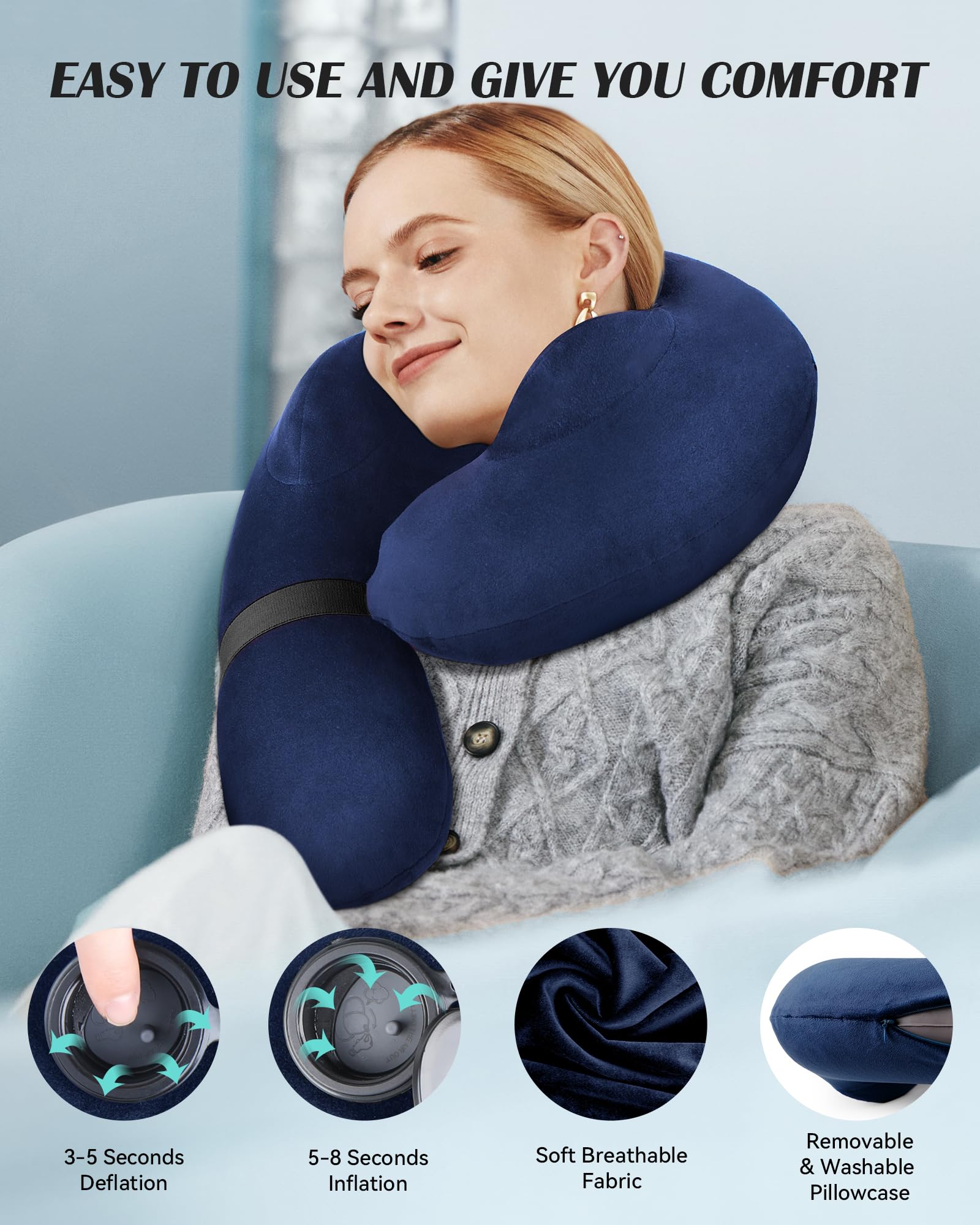 BLABOK velvet cover close-up highlighting soft breathable fabric.