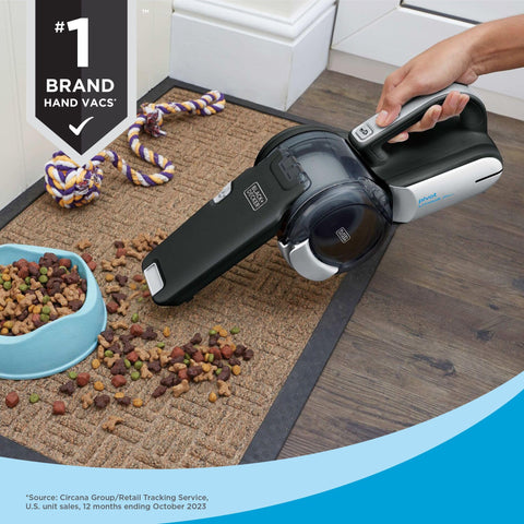BLACK+DECKER 20V Max battery delivers strong suction when you need it.
