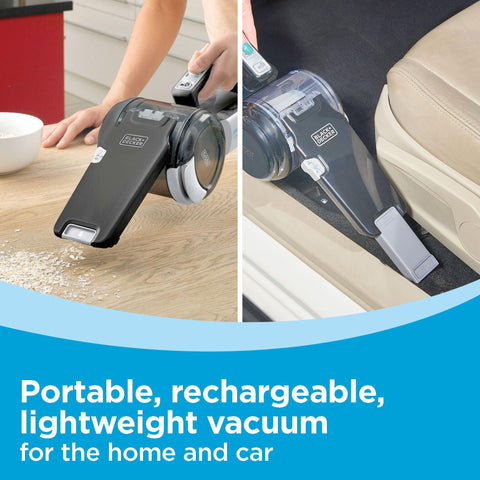 BLACK+DECKER extendable crevice tool reaches deep between seats and furniture.