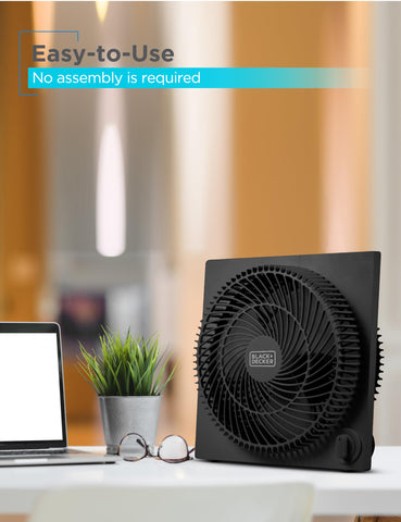 BLACK+DECKER freestanding design fits floors or tabletops.