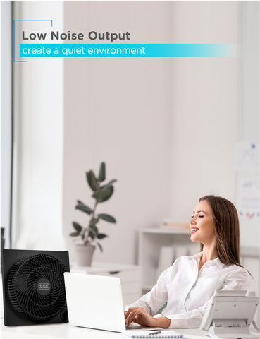BLACK+DECKER energy-saving operation at 40 watts.