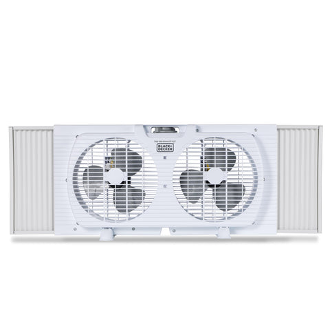 BLACK+DECKER BFW9M accordion expanders demonstrate adjustable window fit for different widths