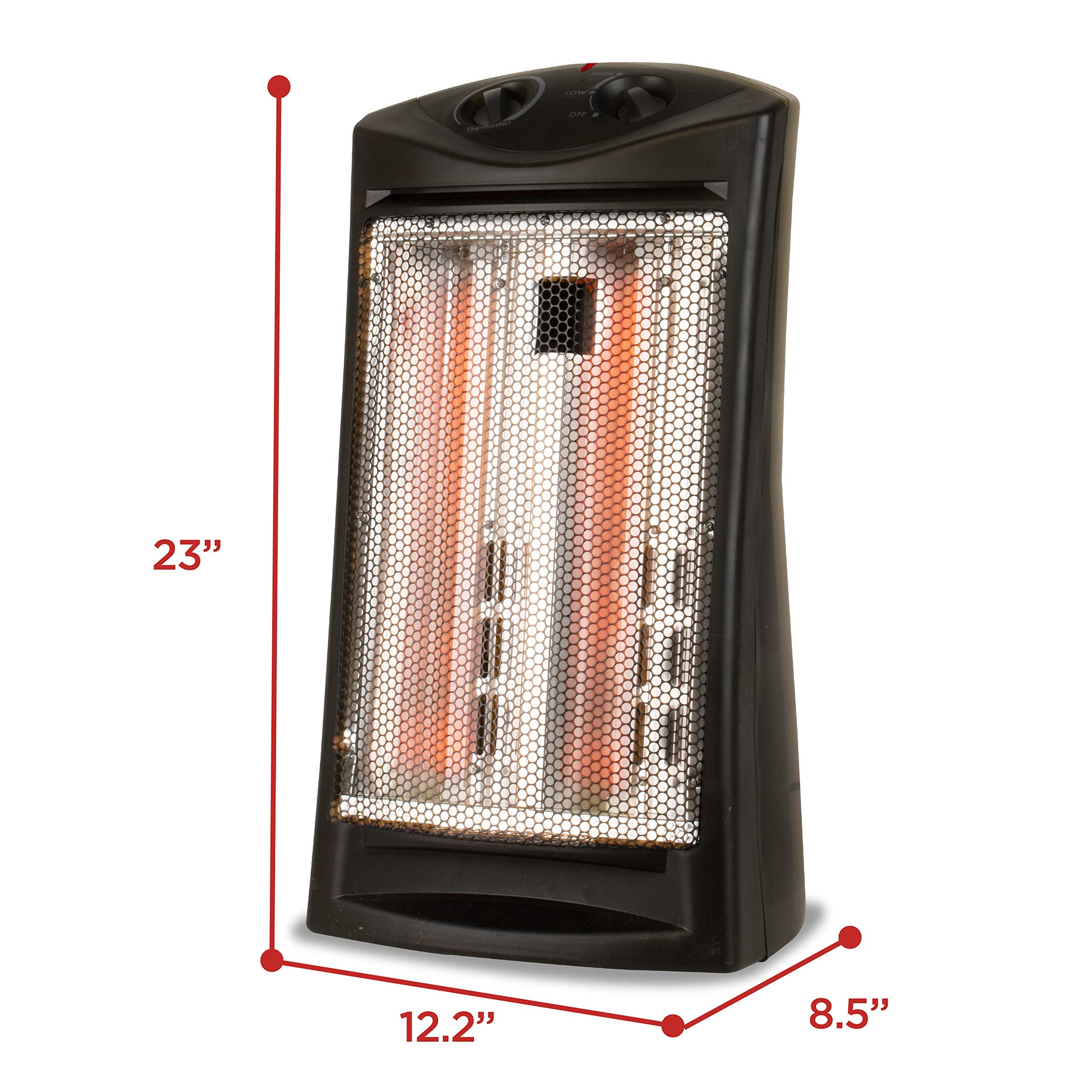 BLACK+DECKER BHTI06 thermostat control panel for easy temperature adjustments