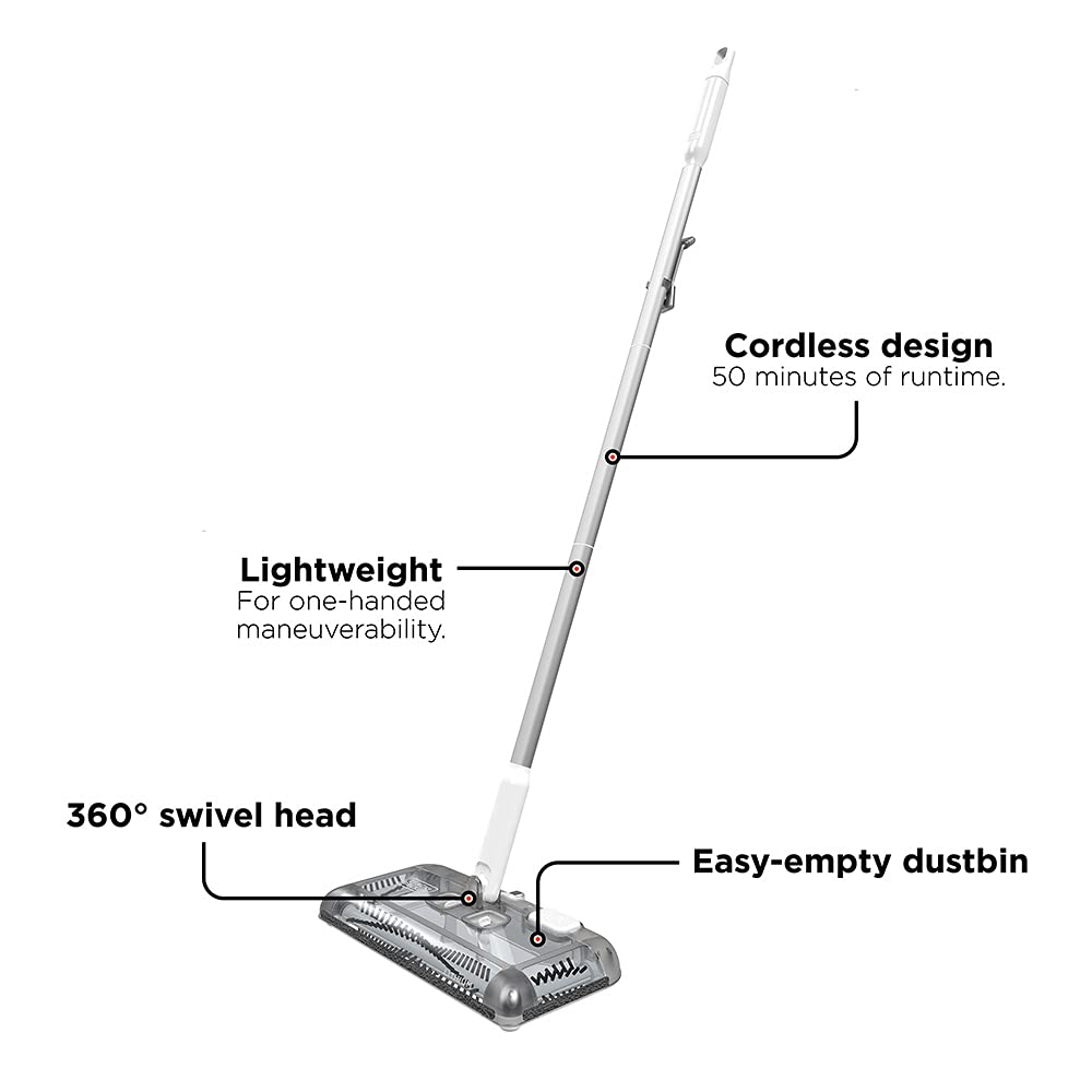 Cordless design lets you move freely without a cord.