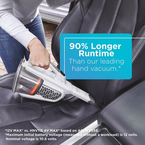 BLACK+DECKER Dust Buster AdvancedClean+ ONE-TOUCH empty for clean disposal.