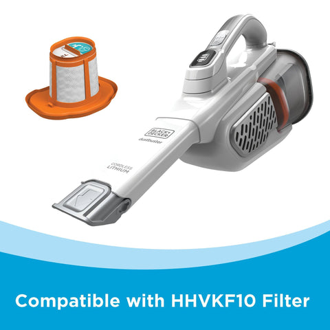 BLACK+DECKER Dust Buster AdvancedClean+ powerful suction absorbs dirt fast.