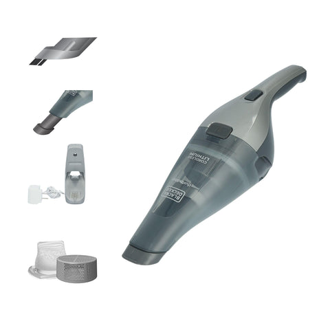 Black+Decker Dustbuster 8V cordless vacuum for quick cleanups around the home.