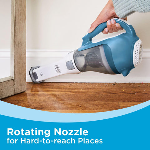 Black+Decker dustbuster 16V battery delivers high suction power on the go.