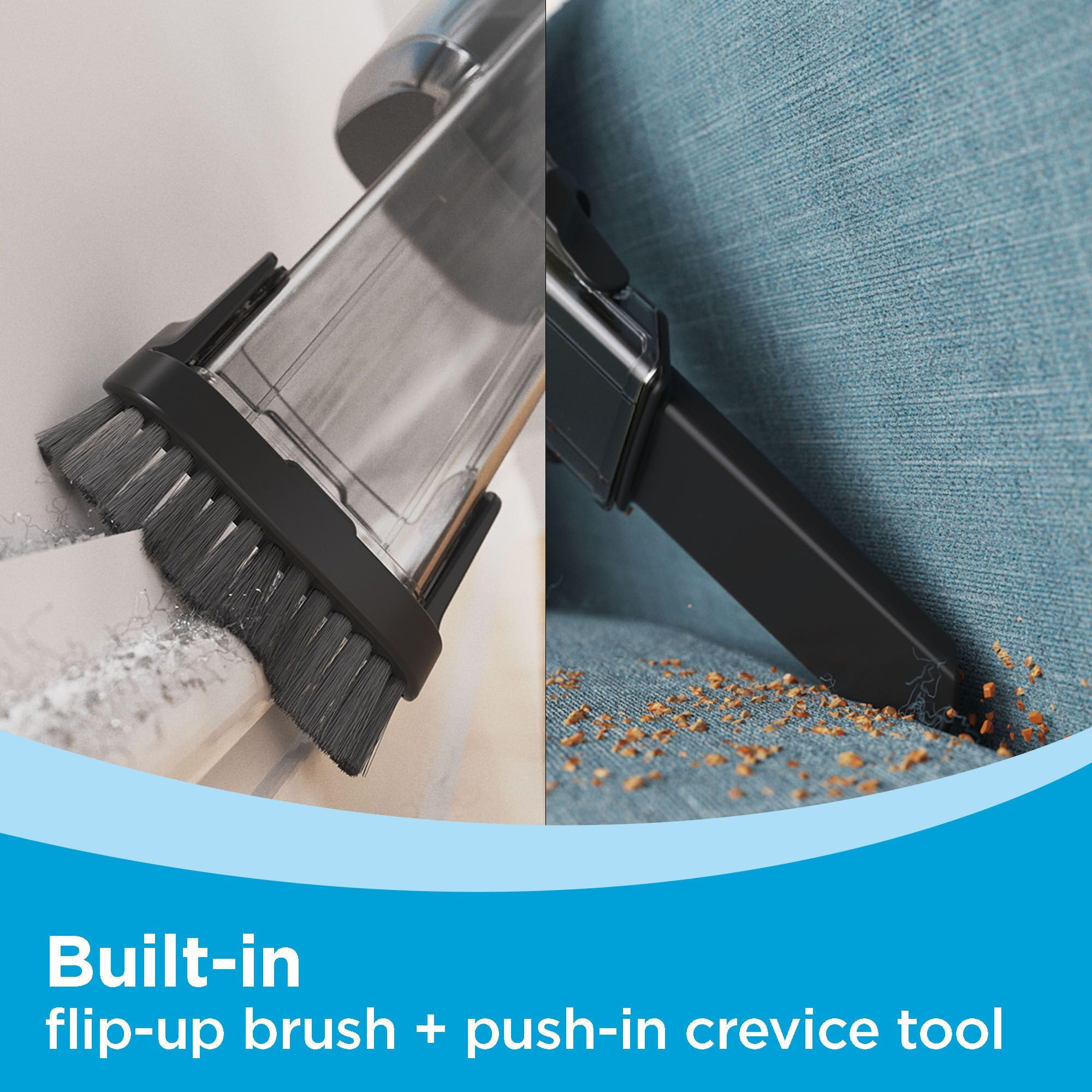 BLACK+DECKER Dustbuster Blast 290 mL dirt bowl for quick emptying.