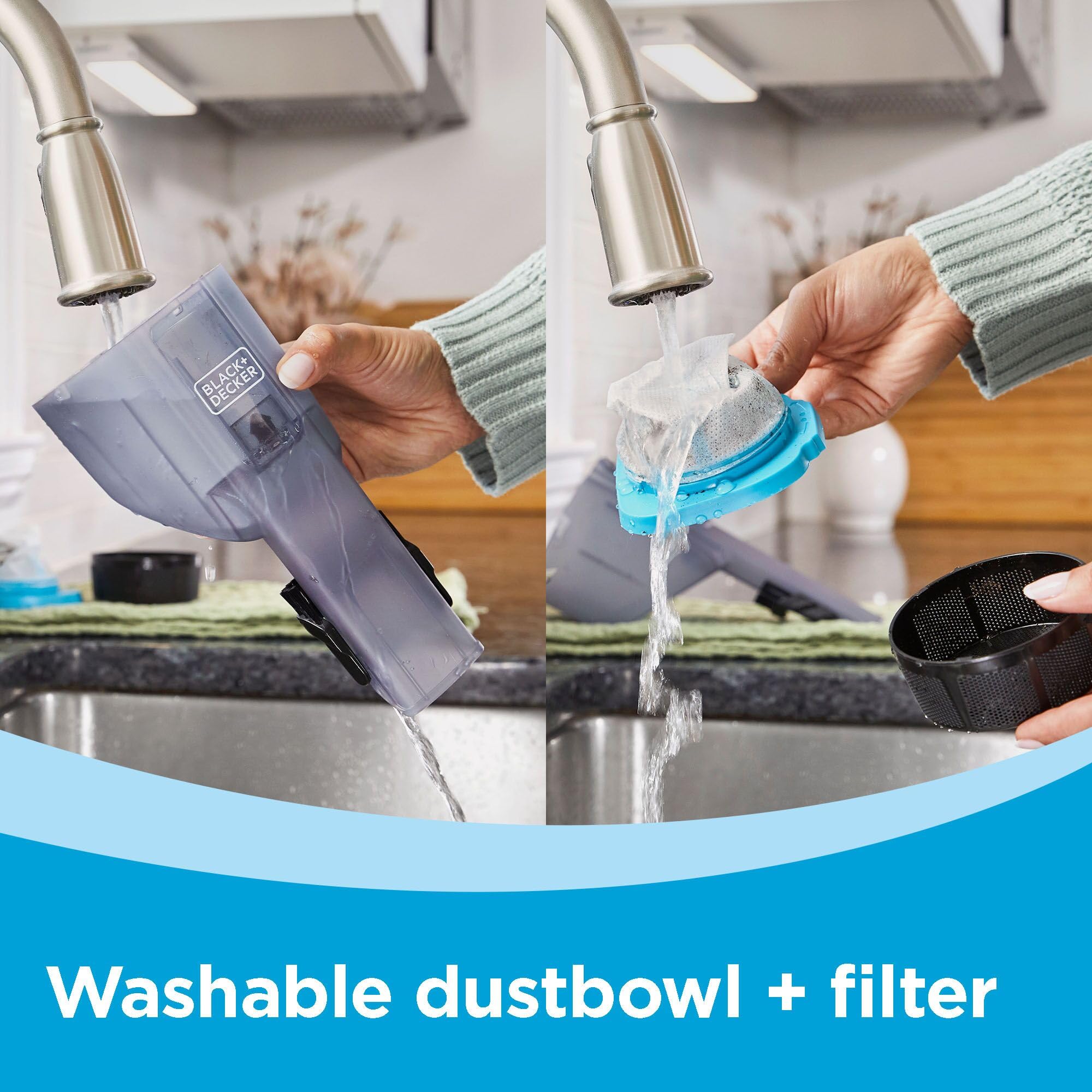 BLACK+DECKER Dustbuster Blast suitable for home and car cleaning tasks.