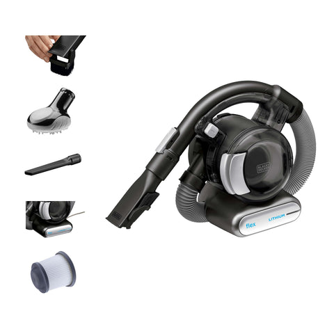 Black+Decker Dustbuster Flex front view for quick cordless cleanup