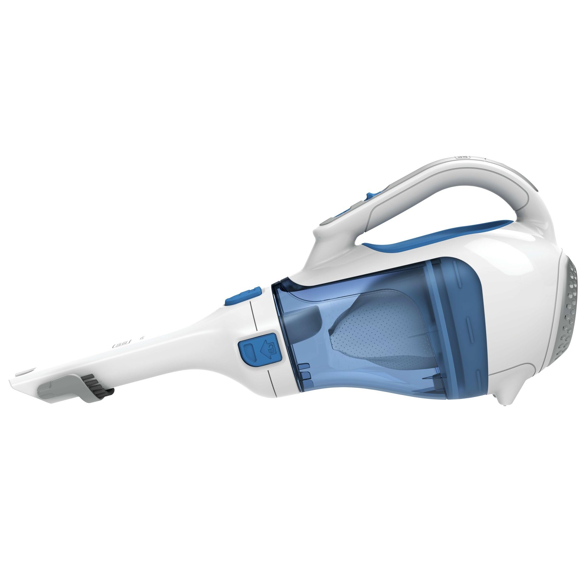 BLACK+DECKER Dustbuster extendable crevice tool reaches deep corners.