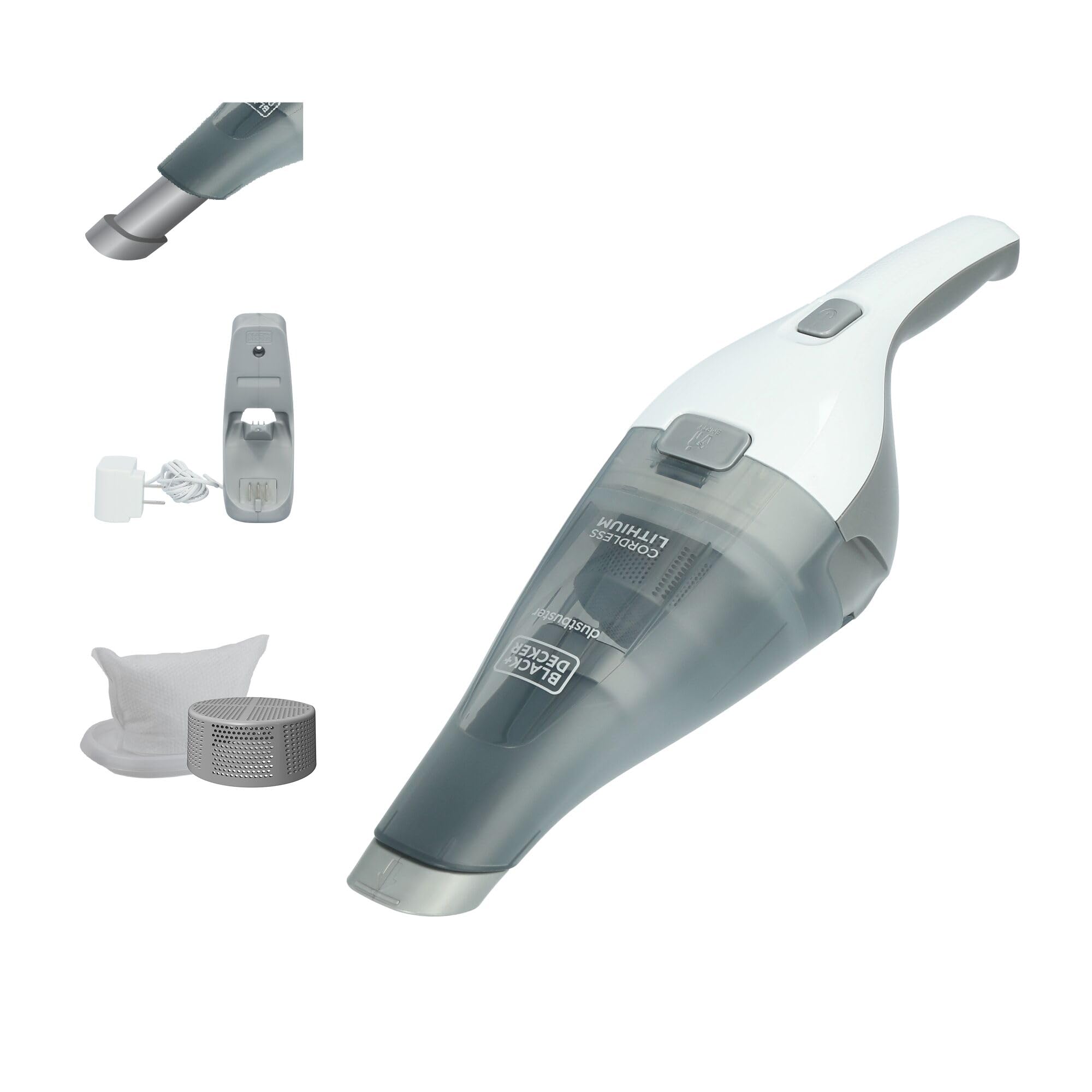 BLACK+DECKER Dustbuster QuickClean cordless handheld vacuum for quick home cleanups.