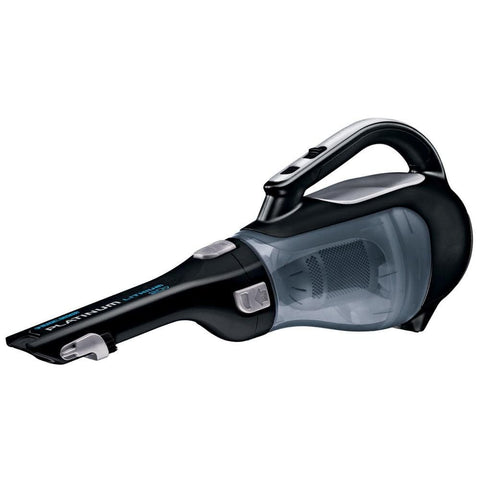 BLACK+DECKER Dustbuster translucent bowl shows debris at a glance.