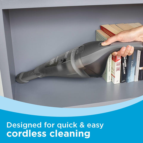 Black+Decker Dustbuster wall-mount charging base keeps the unit organized.