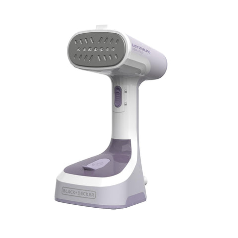 BLACK+DECKER Easy Store Steamer folded head for ultra-compact travel and storage.