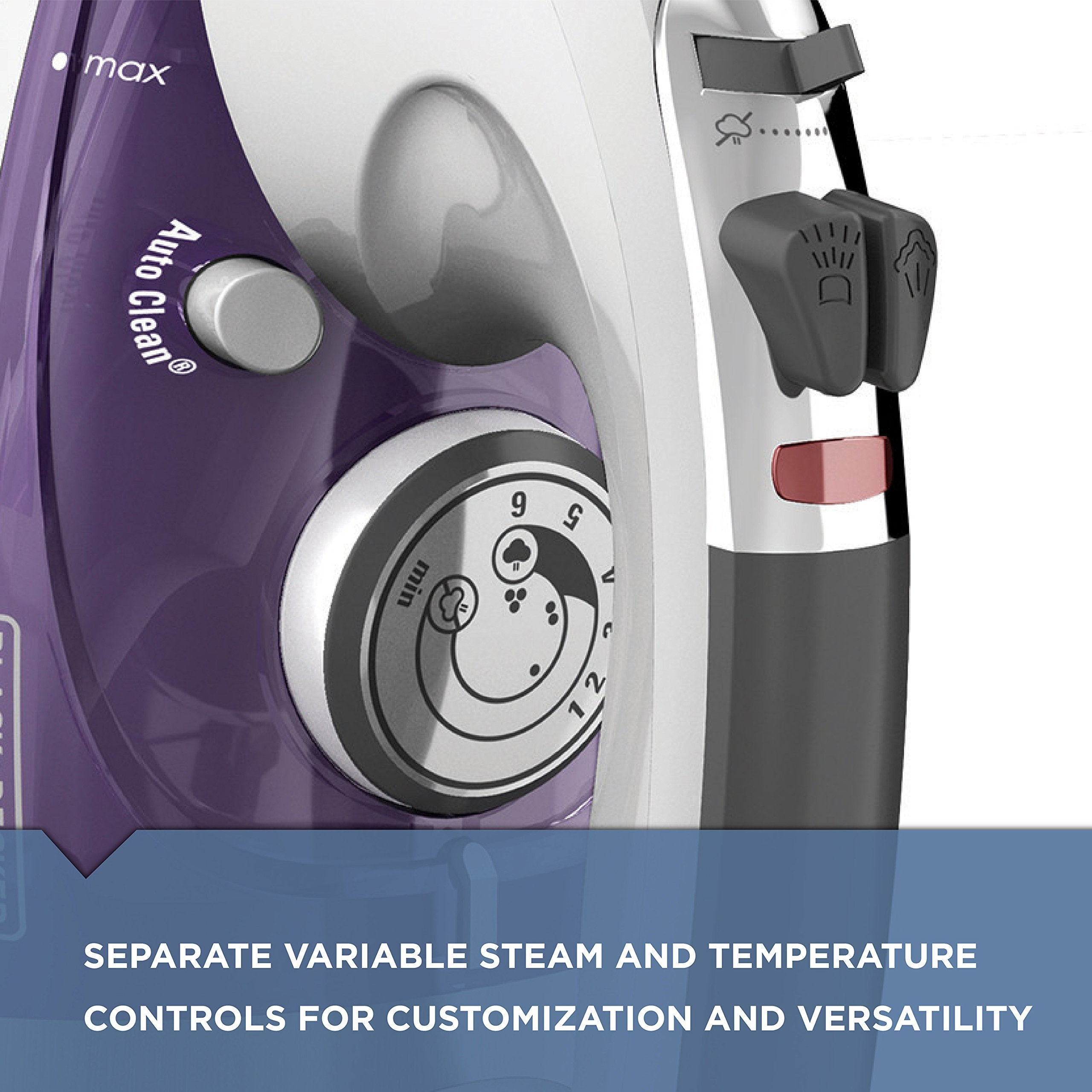 IR1350S iron with 10-foot cord for flexible ironing sessions