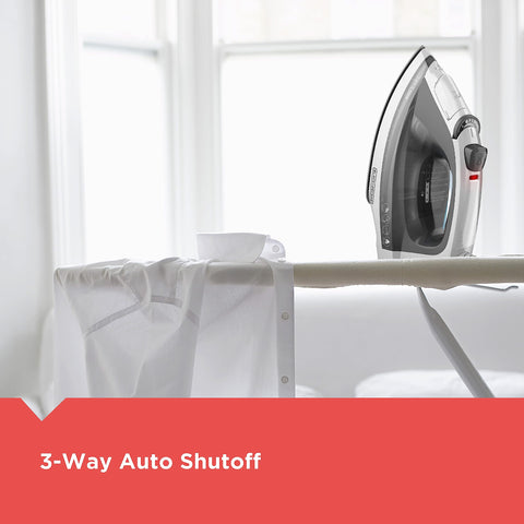 BLACK+DECKER Light N Easy IR1020S spray mist feature in action on fabrics.