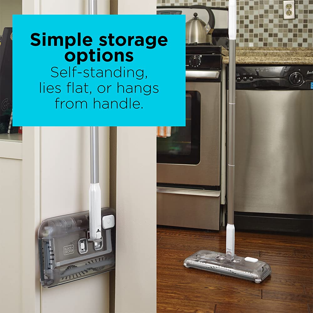 Self-standing design for easy storage between cleanups.