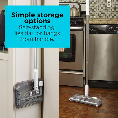 Self-standing design for easy storage between cleanups.