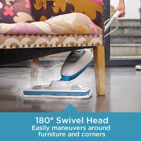 12 ft cord provides extended reach for large rooms and hallways.