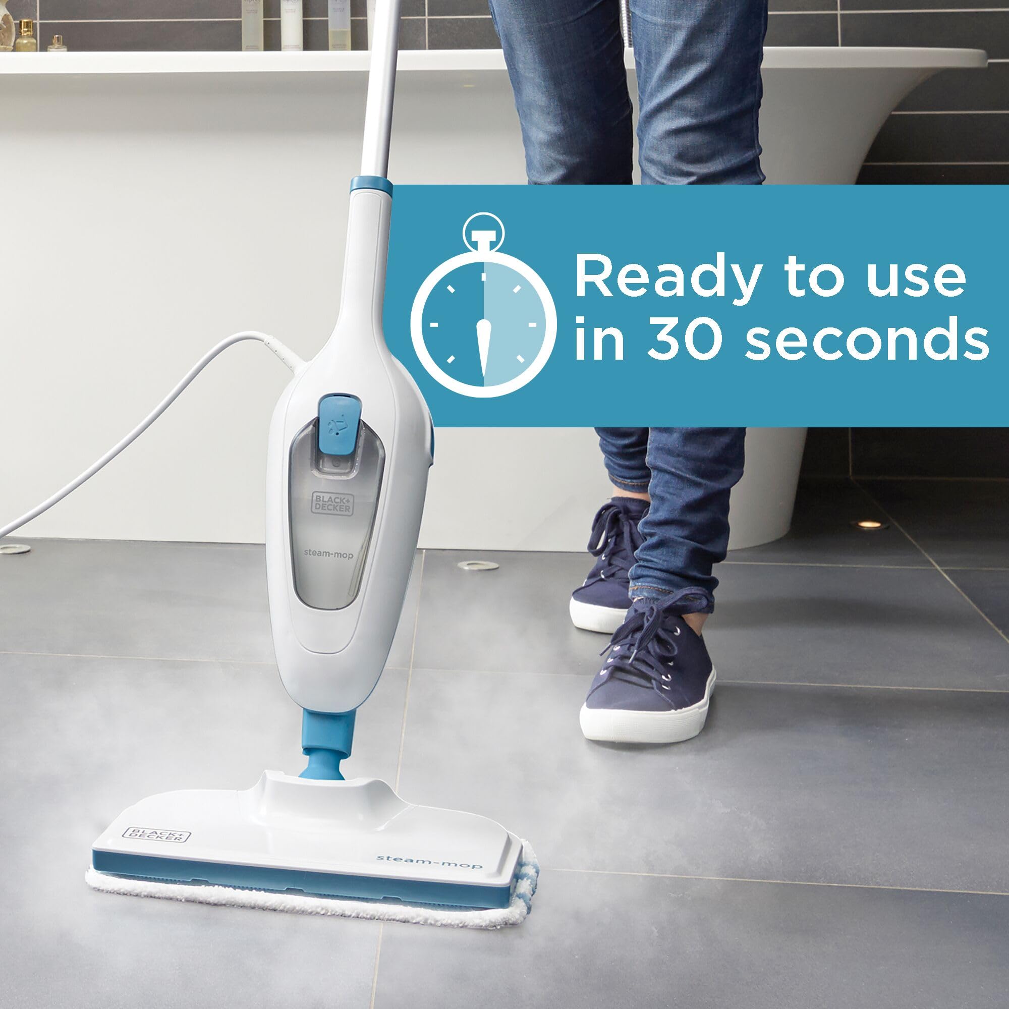 Includes microfiber pad and jack plug for instant setup.